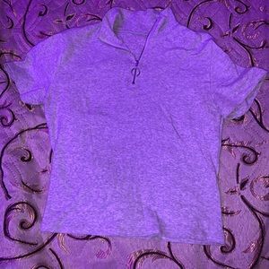 Garage gray half zip top